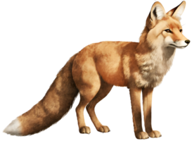 rouge Renard. ai génératif png