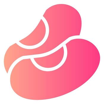 frijoles degradado icono vector