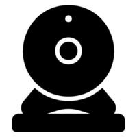 webcam glyph icon vector