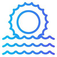 ocean gradient icon vector