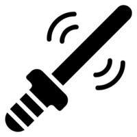 ar wand glyph icon vector