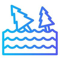 flood gradient icon vector