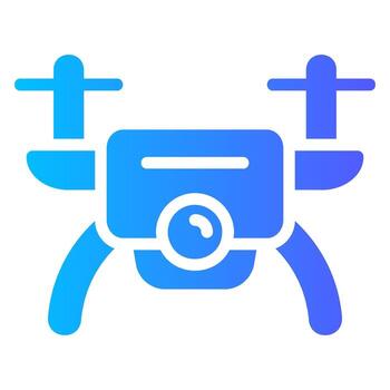 icono de gradiente de dron vector