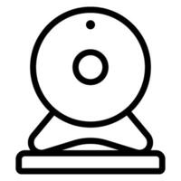 webcam line icon vector