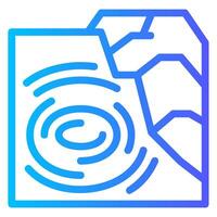 swirl current gradient icon vector