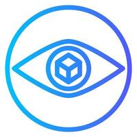 eye gradient icon vector