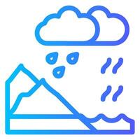 evaporate gradient icon vector