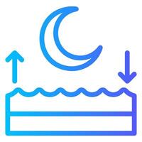 tide gradient icon vector