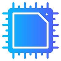 chip gradient icon vector