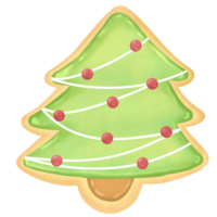 glaçage biscuit Noël. sucré et dessert clipart. png