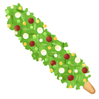 Chocolat cuire biscuit avec saupoudrer .Noël sucré et dessert clipart png