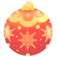 Natale decorazione palla clipart. palla sospeso luccichio illustrazione. png