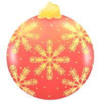 Weihnachten Dekoration Ball Clip Art. Ball hängend funkeln Illustration. png