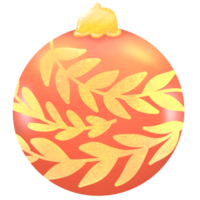 Natal decoração bola clipart. bola suspensão brilhar ilustração. png