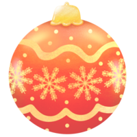 Natal decoração bola clipart. bola suspensão brilhar ilustração. png