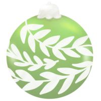 Natal decoração bola clipart. bola suspensão brilhar ilustração. png