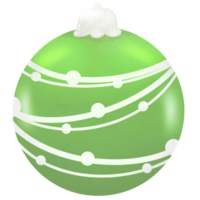 Natal decoração bola clipart. bola suspensão brilhar ilustração. png