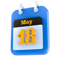 icon calendar 3D Rendering png