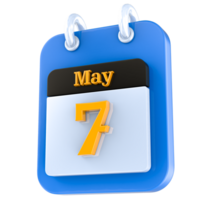 Symbol Kalender 3d Rendern png