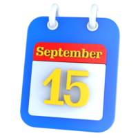 icon calendar 3D Rendering png