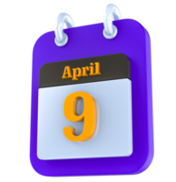 april kalender 3d dag 9 png