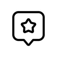 Favorite Chat icon in trendy outline style isolated on white background. Favorite Chat silhouette symbol for your website design, logo, app, UI. Vector illustration, EPS10.