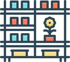 color icon for shelf vector