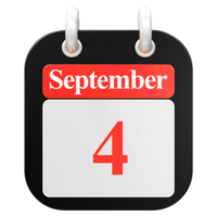 3d hacer de ui icono septiembre día 4 4 png