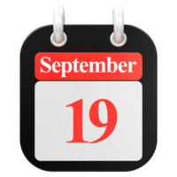 3d geven van ui icoon september dag 19 png