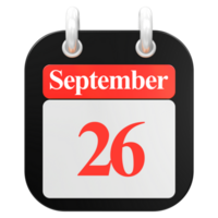 3d hacer de ui icono septiembre día 26 png