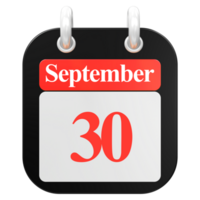 3d geven van ui icoon september dag 30 png
