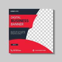 Business marketing webinar social media post template. Set of Editable square business web banner design template background. Suitable for social media post, story and web ads. vector