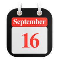 3d geven van ui icoon september dag 16 png