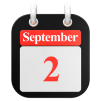 3D Render Of UI Icon September Day 2 png