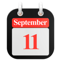 3d hacer de ui icono septiembre día 11 png