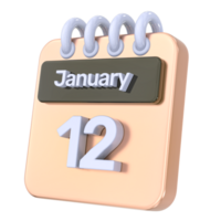 enero calendario png