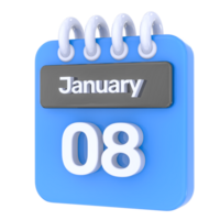 januari kalender PNG