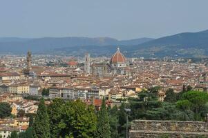 vista aerea de florencia foto