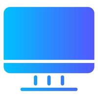 computer gradient icon vector