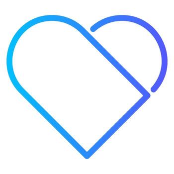 heart gradient icon vector