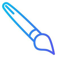 paint brush gradient icon vector