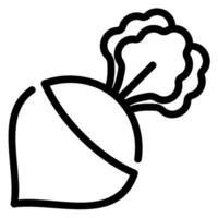 turnip line icon vector