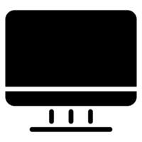computer glyph icon vector