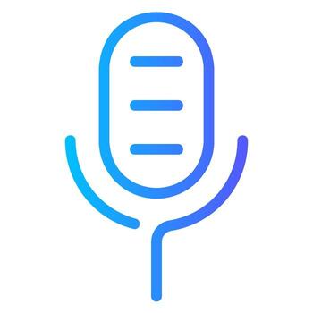 mic degradado icono vector