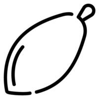 papaya line icon vector