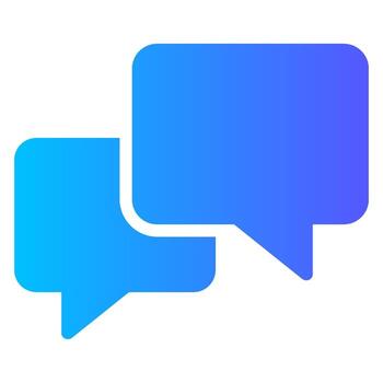 conversation gradient icon vector