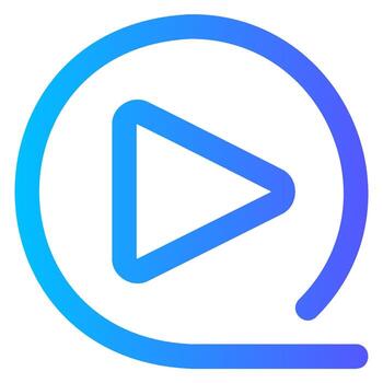 jugar degradado icono vector