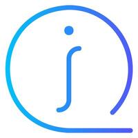 info gradient icon vector
