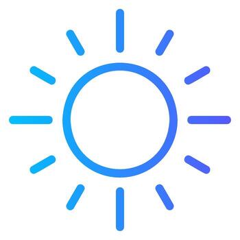 icono de gradiente de iluminación vector