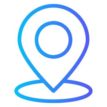 location gradient icon vector